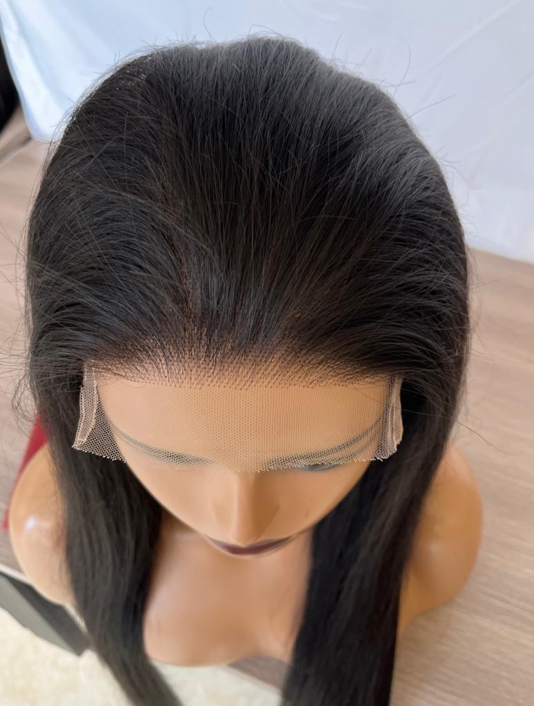 Malaysian Straight HD 13x4 Frontal Wig (#1B)
