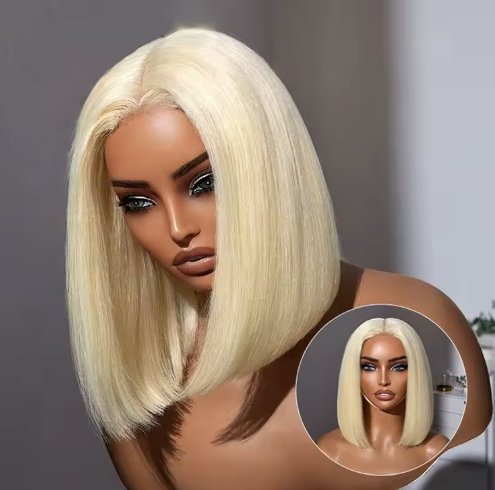 Straight Blonde HD 13x4 Frontal Wig (#613)