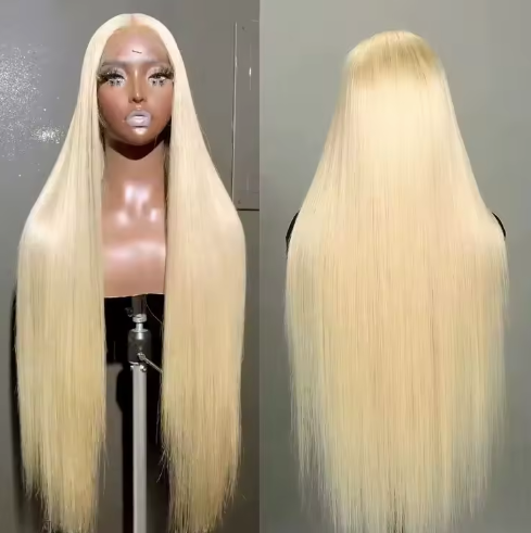Straight Blonde HD 13x4 Frontal Wig (#613)