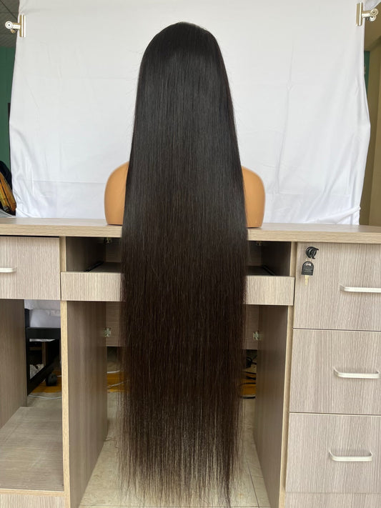 Malaysian Straight HD 13x4 Frontal Wig (#1B)