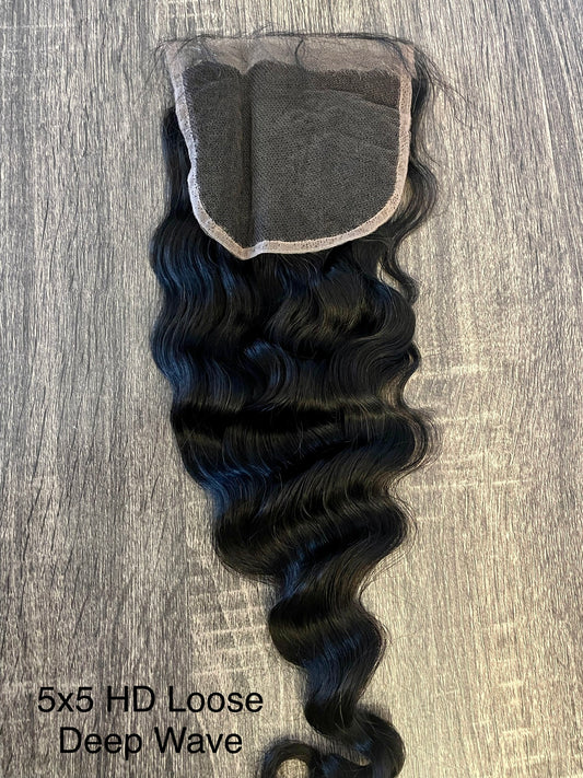 HD 5x5 Loose Deep Wave Closure